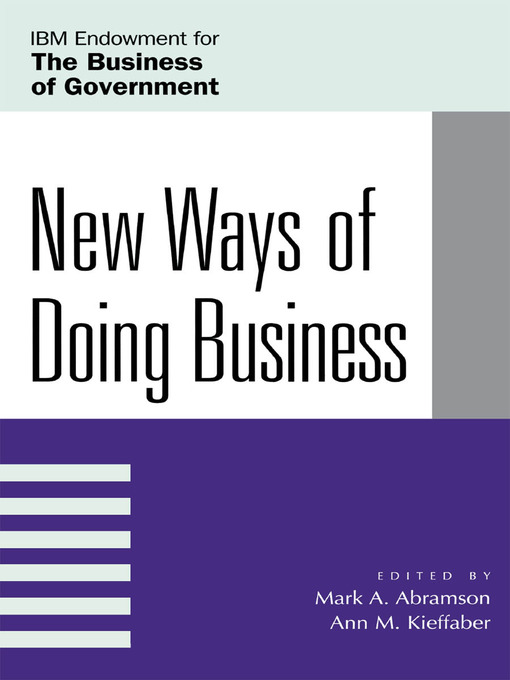 Cover image for New Ways of Doing Business